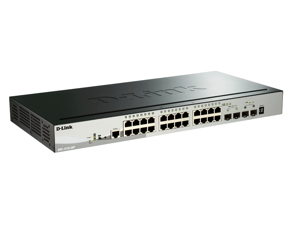 24*GIGE POE+SFP+10G D-Link DGS-1510-28P/E