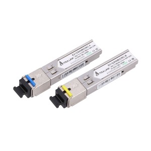 EX2220 Modul fibra optica Extralink SFP SM 1.25G WDM 1310/1550NM SM 3KM SC - pereche