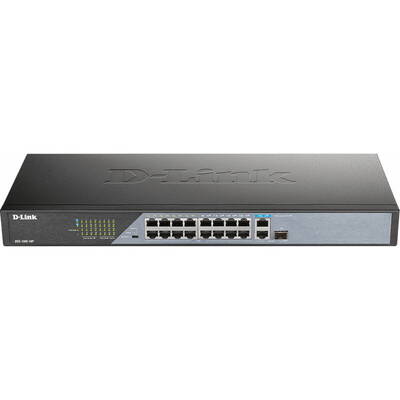 Switch 18xRJ45 (16xPoE+802.3af)DSS-100E-18P