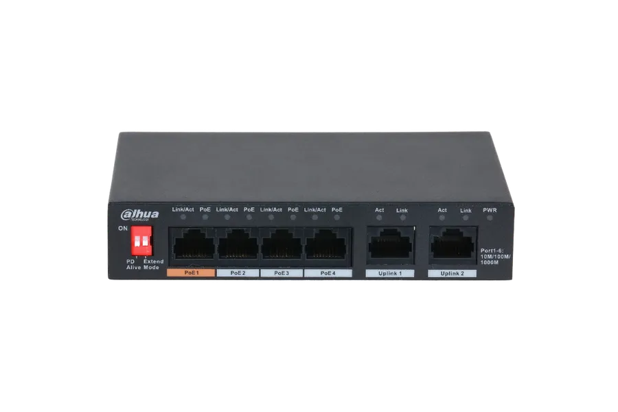 SWITCH  6Ports Dahua  PFS3006-4GT-60-V2