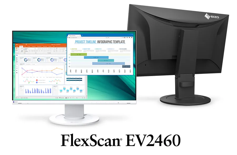 MON 23.8" TFT EIZO  EV2460-BK 5Y Black
