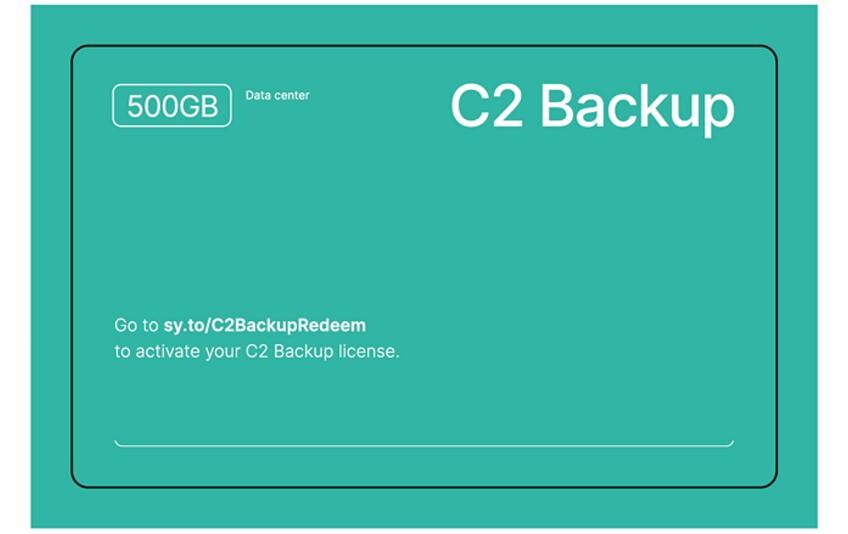 Synologyology C2 Backup 500 GB 1 year