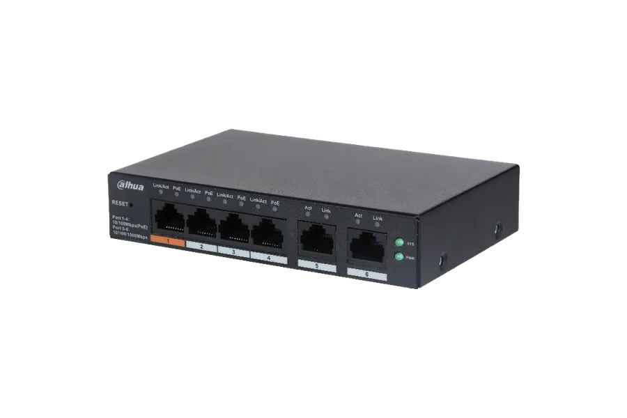 Switch 6PORT, 4PORT POE CS4006-4ET-60