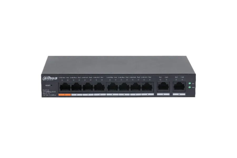 Switch 10PORT, 8PORT POE Dahua CS4010-8ET-60