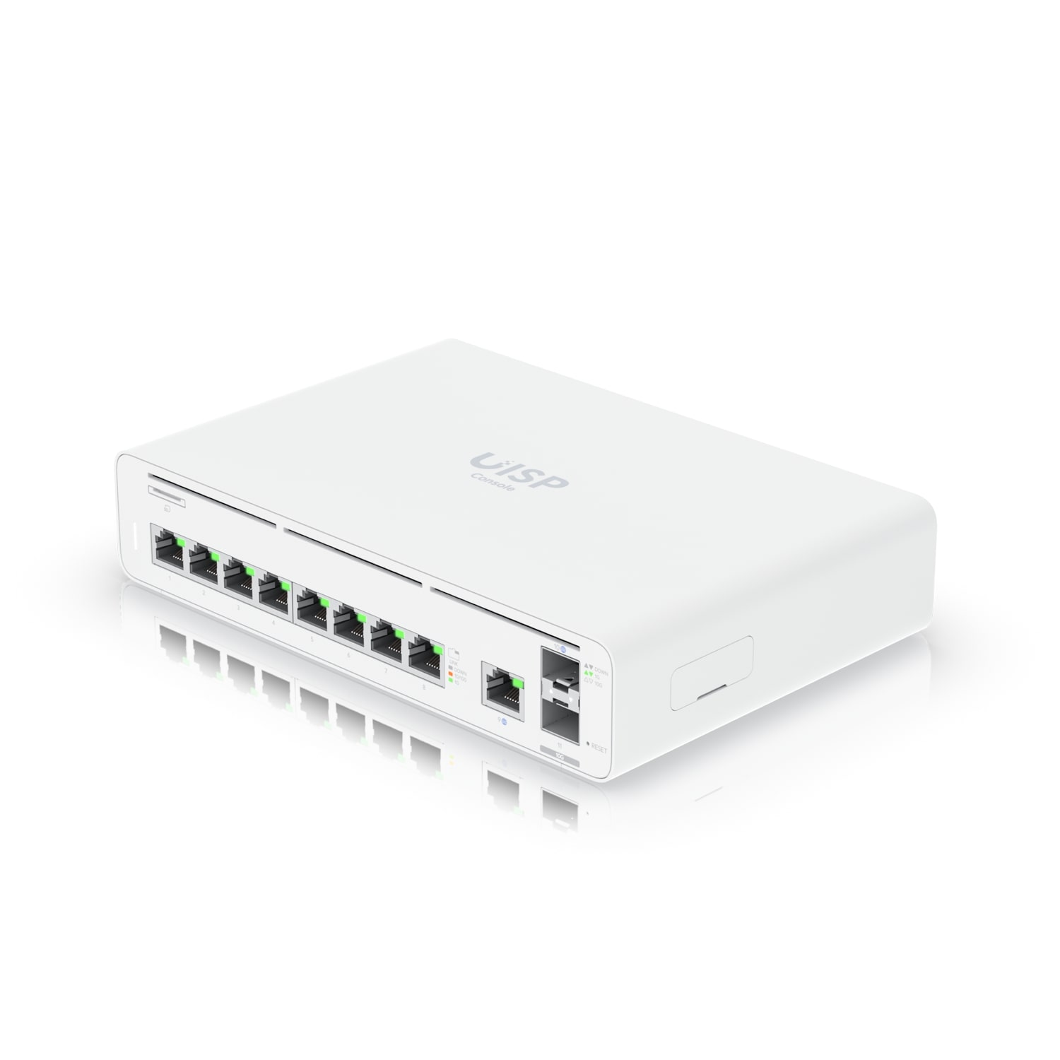 "UISP host console with an integrated sw