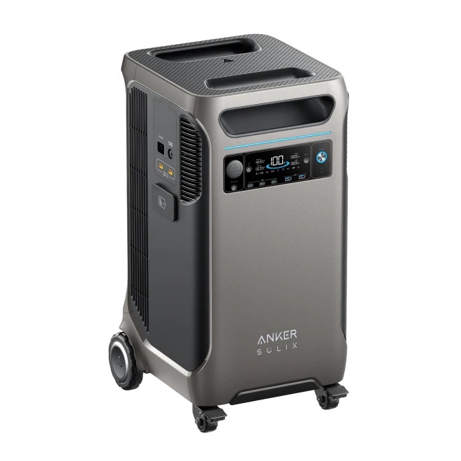 Statie de alimentare portabila Anker Solix F3800, 3840Wh, LiFeP04, 6000W, 120V/240V, Generator solar pentru case, rulote, camping