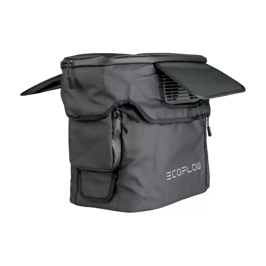 Husa EcoFlow pentru seria Delta 2, Rezistenta la apa, Negru