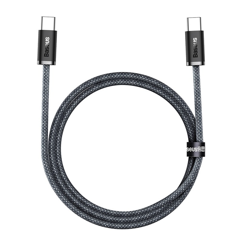 Cablu Baseus Dynamic Series, USB-C la USB-C, 100W, Fast Charging, 1m, Gri