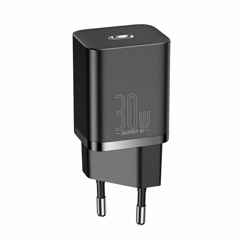 Incarcator retea Baseus Super Si, Quick Charger 1C, 30W, USB-C, Negru