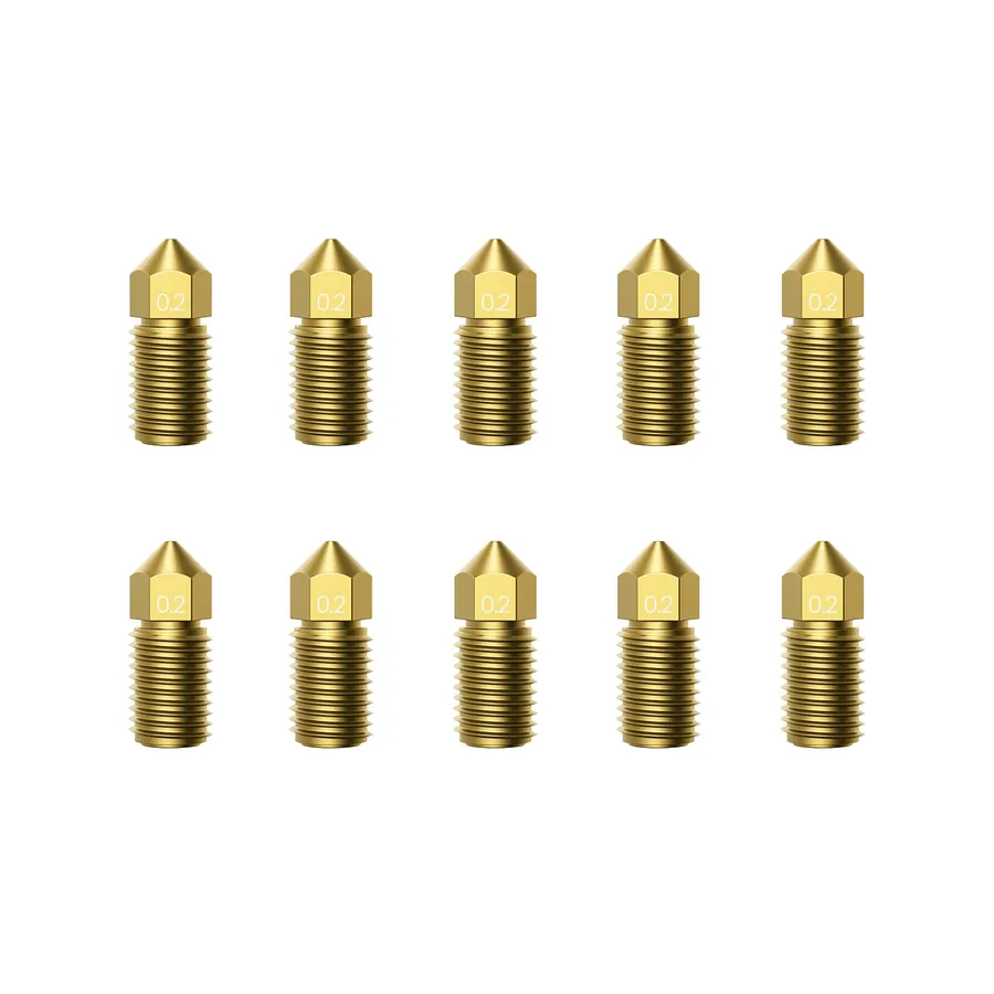 Set 10 Duze Extrudare pentru imprimanta 3D AnkerMake M5, Auriu, 0.2mm