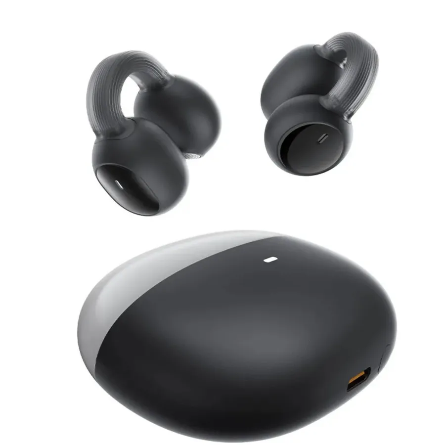 Casti audio wireless Baseus Baseus AirGo 1 Ring Open-Ear Negru