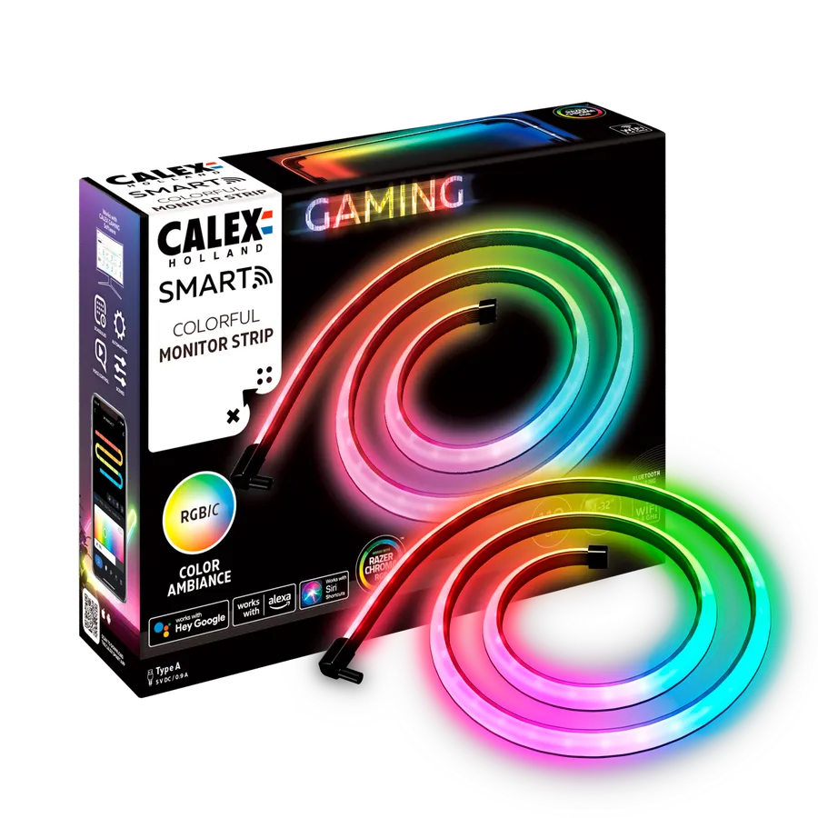 Banda LED Smart Gaming Calex - Monitor Strip RGBIC 110cm
