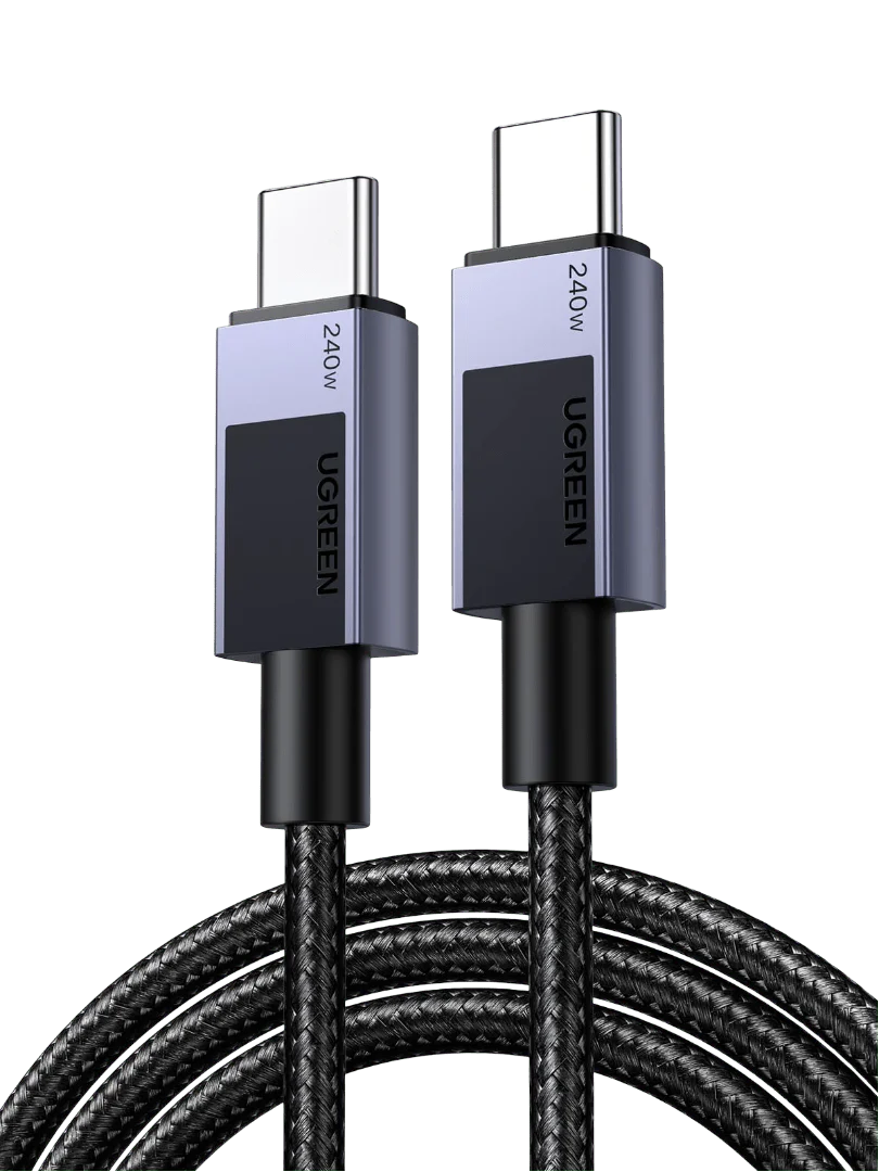 Cablu UGREEN USB-C la USB-C 240W Super Fast Power Delivery, 2m, Negru