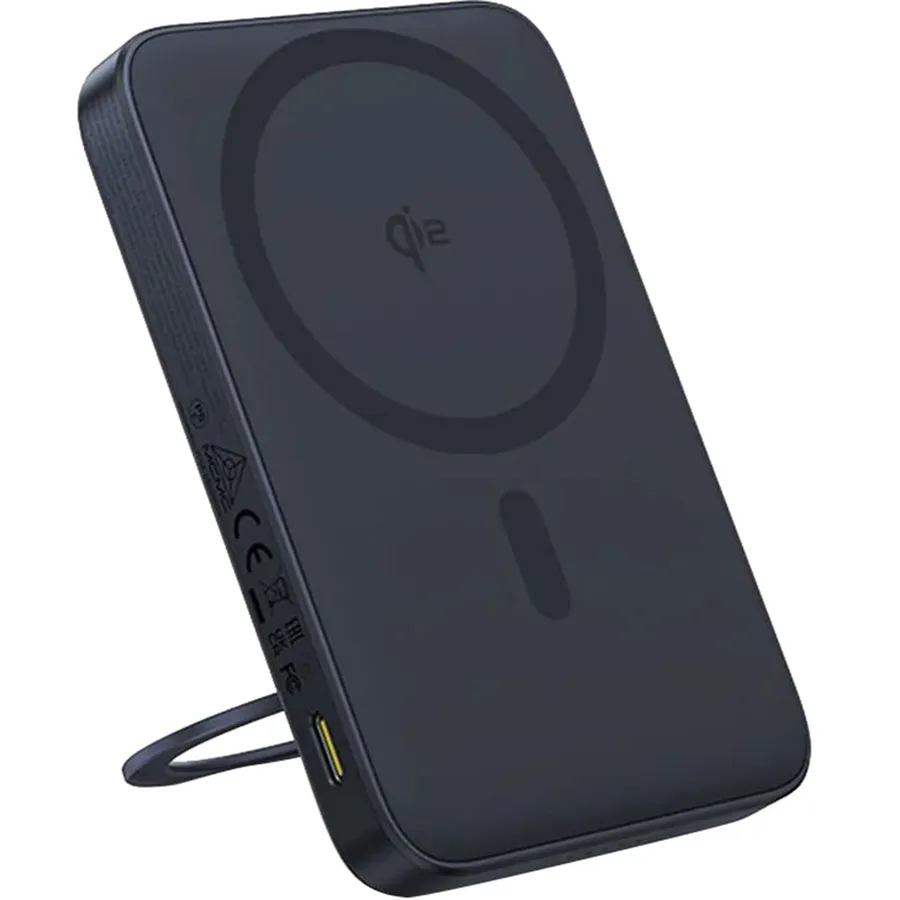 Baterie externa Baseus PicoGo Qi2 Magnetic 5000mAh, 20W, cu cablu USB-C 30cm inclus, Negru