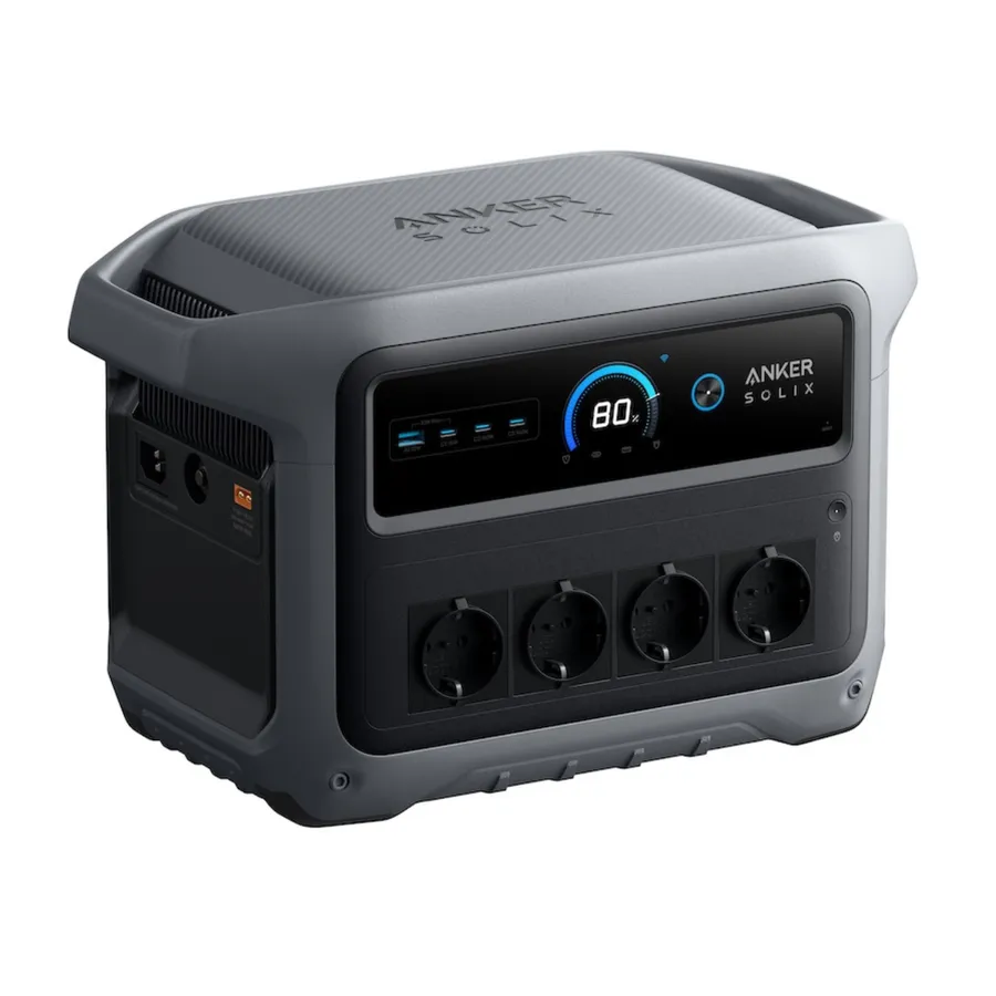 Statie de alimentare portabila Anker Solix C1000X Generatia 2, 1024Wh, 2000W, LiFeP04, Gri