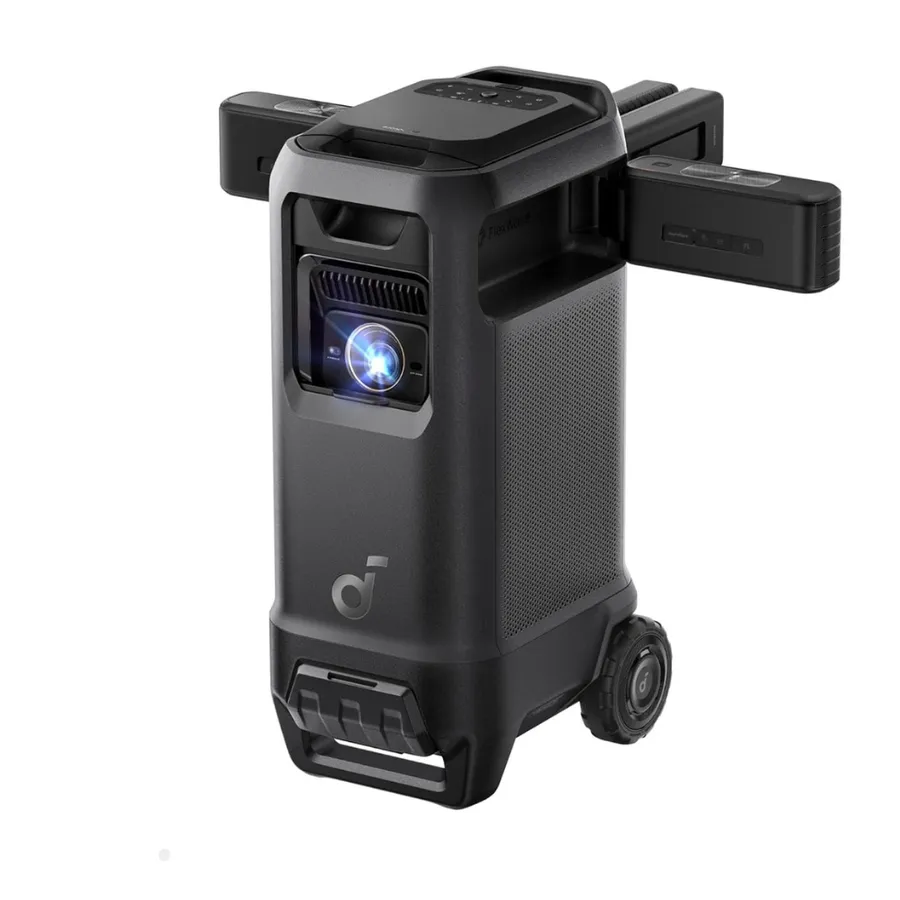 Proiector video Anker Nebula X1 Pro, Triple Laser 4K, 3500 ANSI Lumeni, 7.1.4 Spatial Sound, Official Dolby Atmos, Optical Zoom, IP43, Negru/Gri