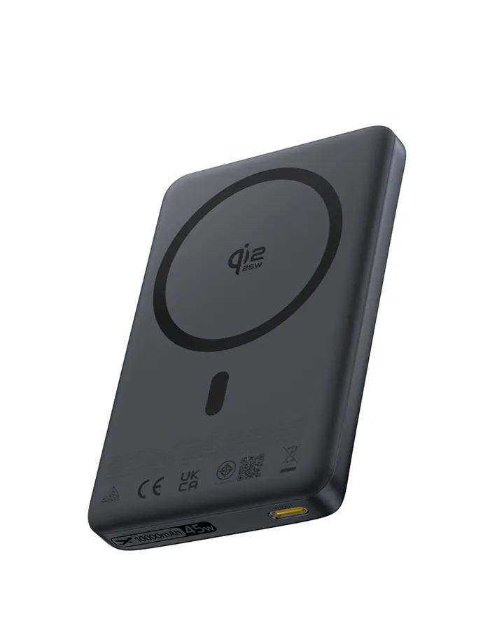 Acumulator extern Baseus PicoGo AM52 Slim Qi2.2 10.000 mAh, 45W, Magnetic, Negru