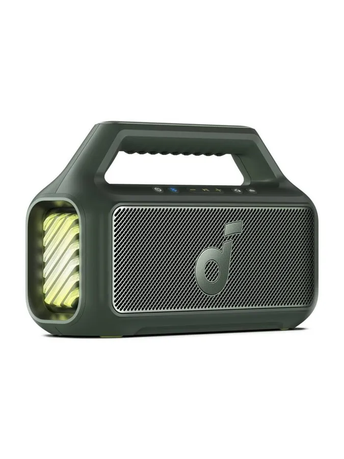 Boxa portabila Anker Soundcore Boom 2, 80W, BassUp 2.0, Bluetooth 6.0, RGB, Autonomie 24 ore, IPX7, Auracast™, Verde