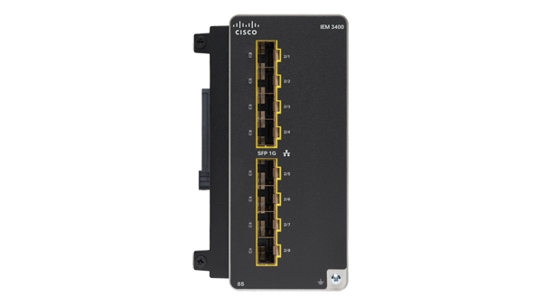 Catalyst IE3400 with 8 GE SFP ports, Expansion Module