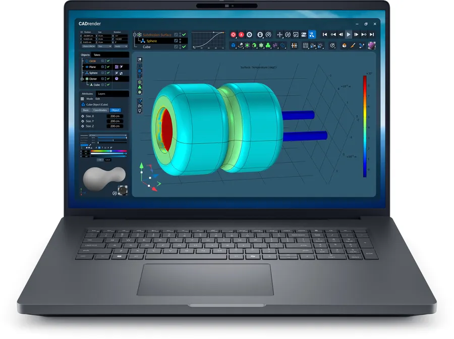 Dell Pro Max Plus MB18250,U9-285HX,32GB,1TB SSD,NVDIA RTX PRO 3000,FgrPr & SmtCd,W11 Pro,IR Cam & Mic,WLAN + BT,18.0" QHD+,Backlit Kb,6 Cell