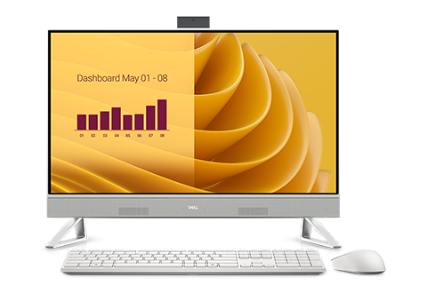 Dell 27 AIO EC27250,C7 -150U,32GB,2TB SSD,Intel Graphics,W11 Pro,WLAN + BT,27.0" FHD,Wireless Kb & Mouse,90W