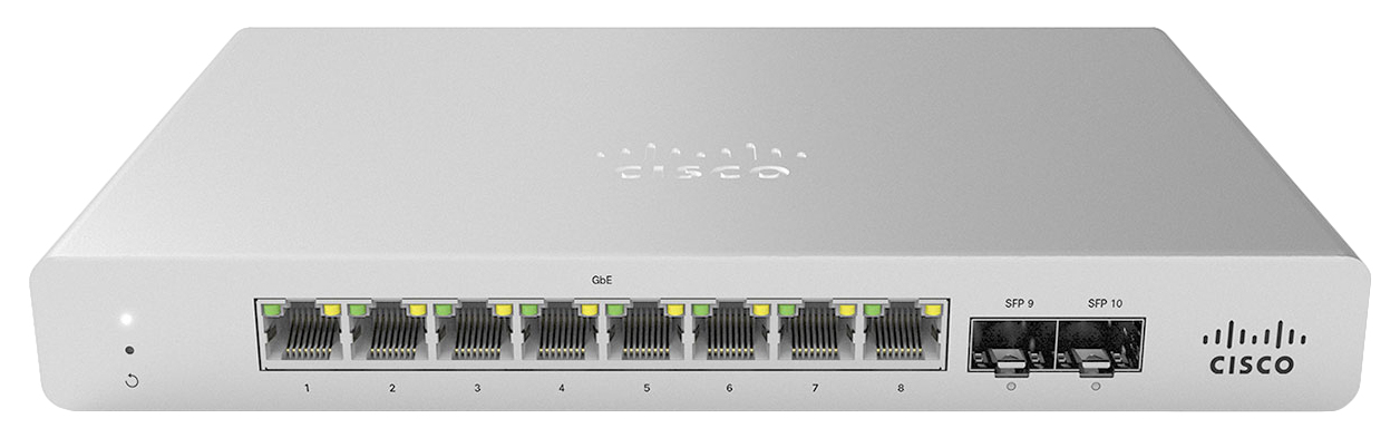 Meraki MS120-8FP 1G L2 Cloud Managed 8x GigE 124W PoE Switch