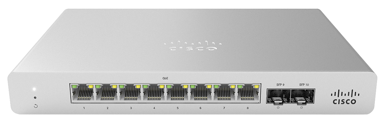 Meraki MS120-8 1G L2 Cloud Managed 8x GigE Switch
