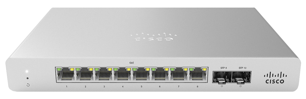 MS120-8LP 1G L2 CLOUD/MANAGED 8X GIGE 64W POE SWITCH