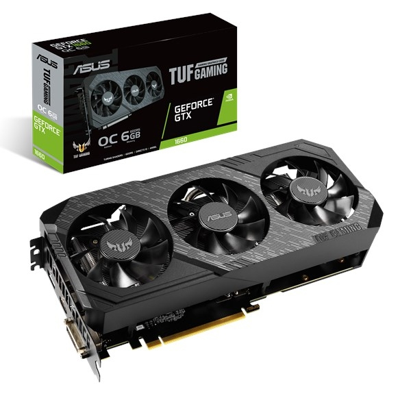 GF TUF 3-GTX1660-O6G-GAMING/6GB GDDR6 1860MHZ DVI HDMI DP