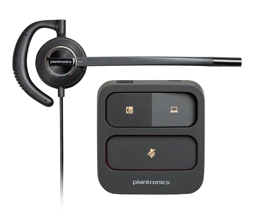 Poly EncorePro 530D with Quick Disconnect Discreet Digital Headset TAA