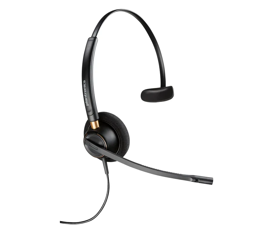 Poly EncorePro 510 Monaural Headset +Quick Disconnect EMEA - INTL English Loc  Euro plug