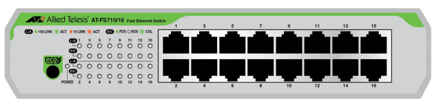 16-P 10/100TX INT PSU EU POWER/UNMANAGED SWITCH 990-005847-50 I
