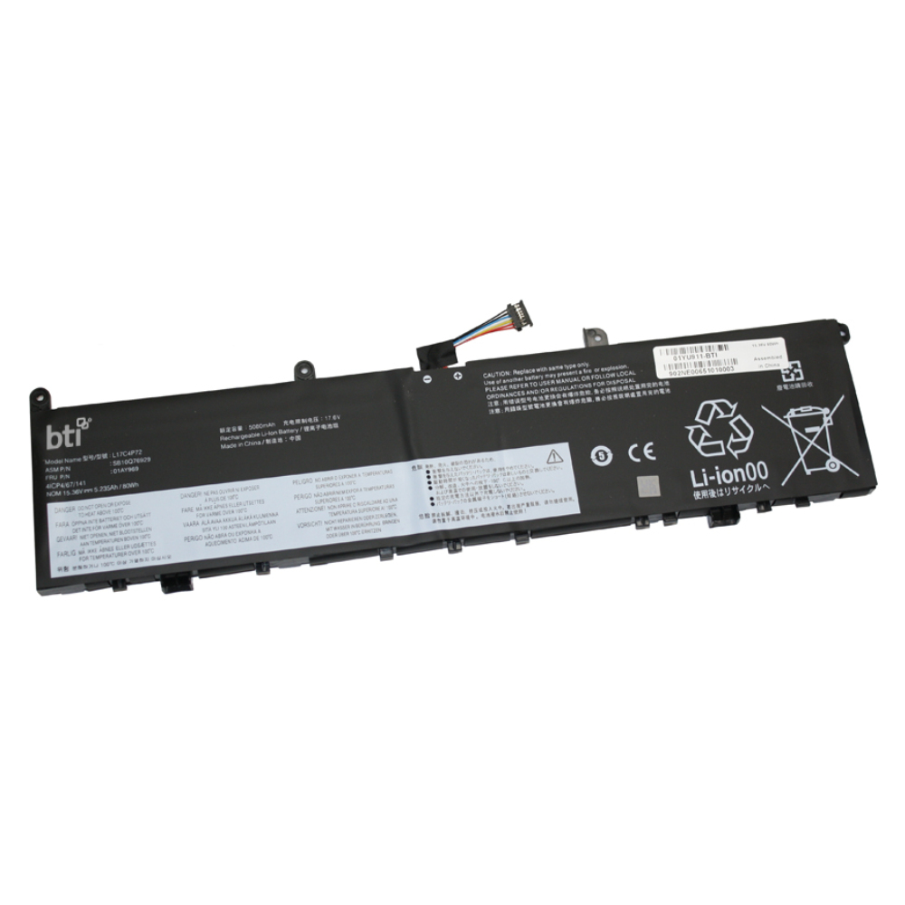 REPLACEMENT 4 CELL BATTERY FOR/THINKPAD P1 G1 THINKPAD X1 EXTRE