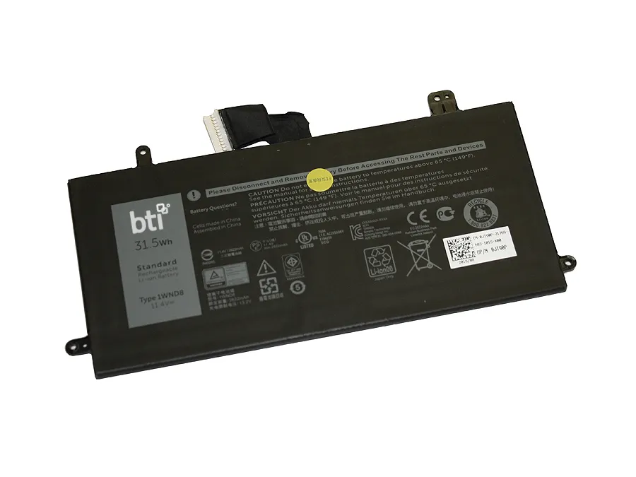 BTI 3C BATTERY LATITUDE 5285/OEM: 1WND8 01WND8 JT90P
