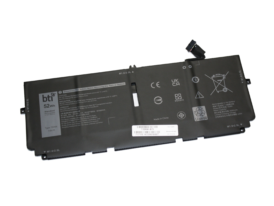 BTI 4C BATTERY XPS 13 (9300)/OEM: 722KK FP86V 2XXFW WN0N0