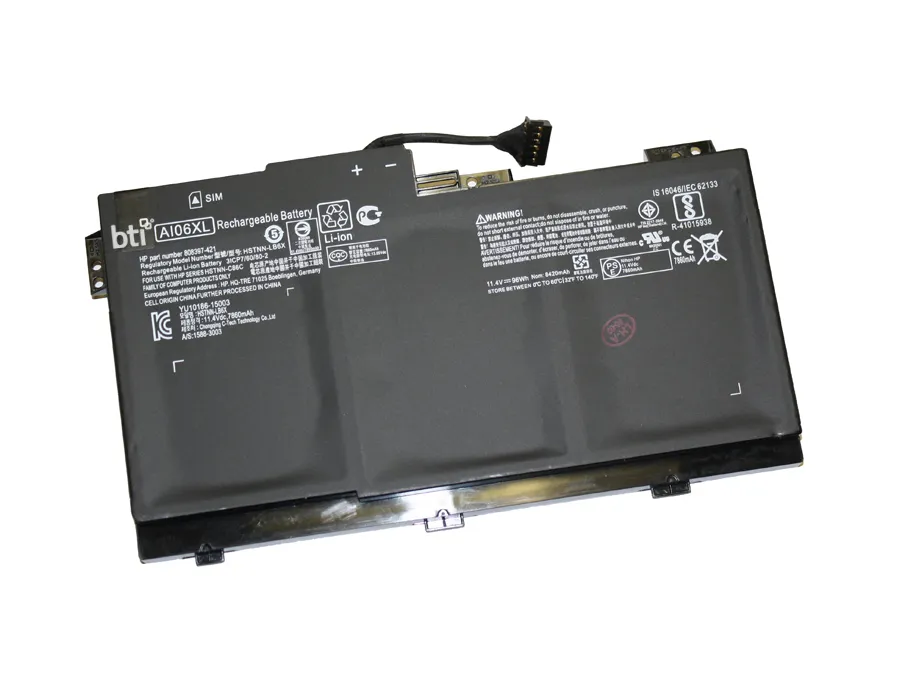 BTI 6C BATTERY HP ZBOOK 17 G3/OEM: 808397-421 808451-001