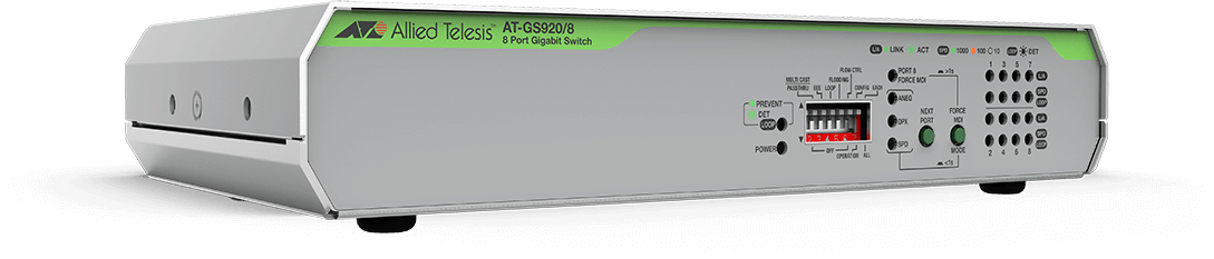 8X UNMANAGED SWITCH10/100/1000T/WITHT PSU UK PC DIP