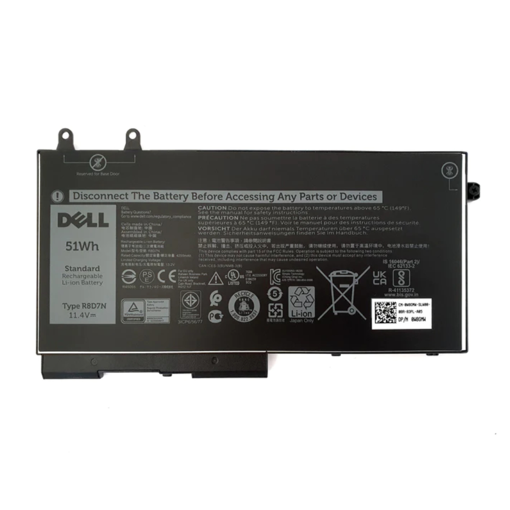 ORIGINAL DELL 51WH LAPTOP/BATTERY W8GMW