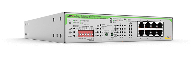 8X UNMANAGED P +SWITCH/WITHT PSU EU PC DIP