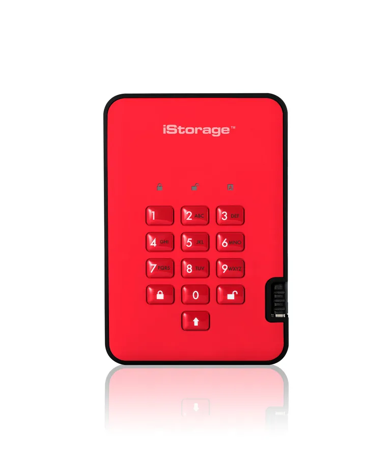 DISKASHUR2 256-BIT 5TB - RED/