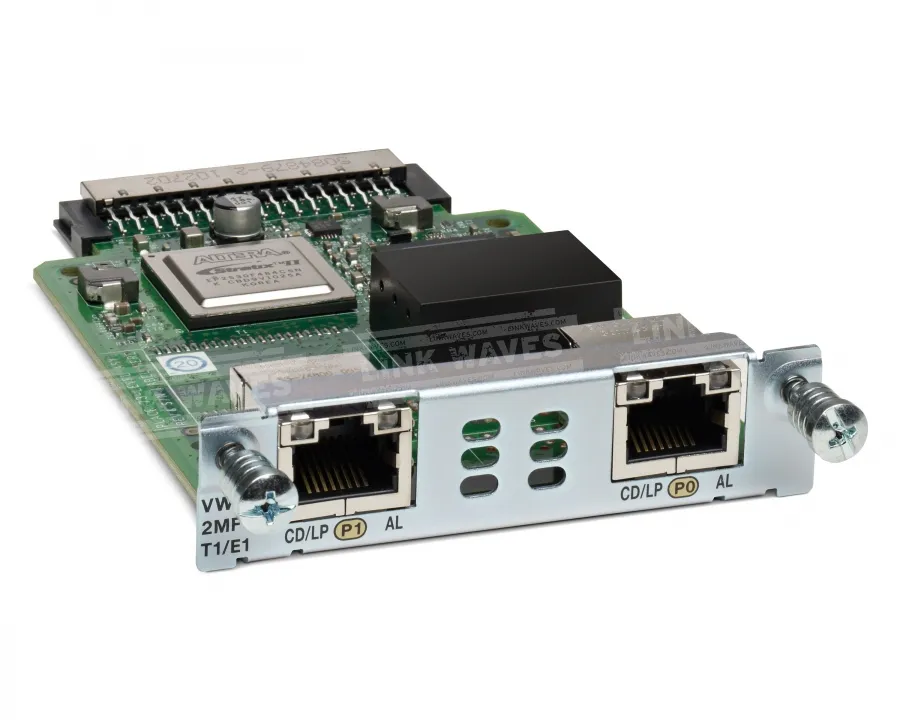 2-PORT 3RD GEN MULTIFLEX TRUNK/VOICE/WAN INT. CARD - T1/E1 IN