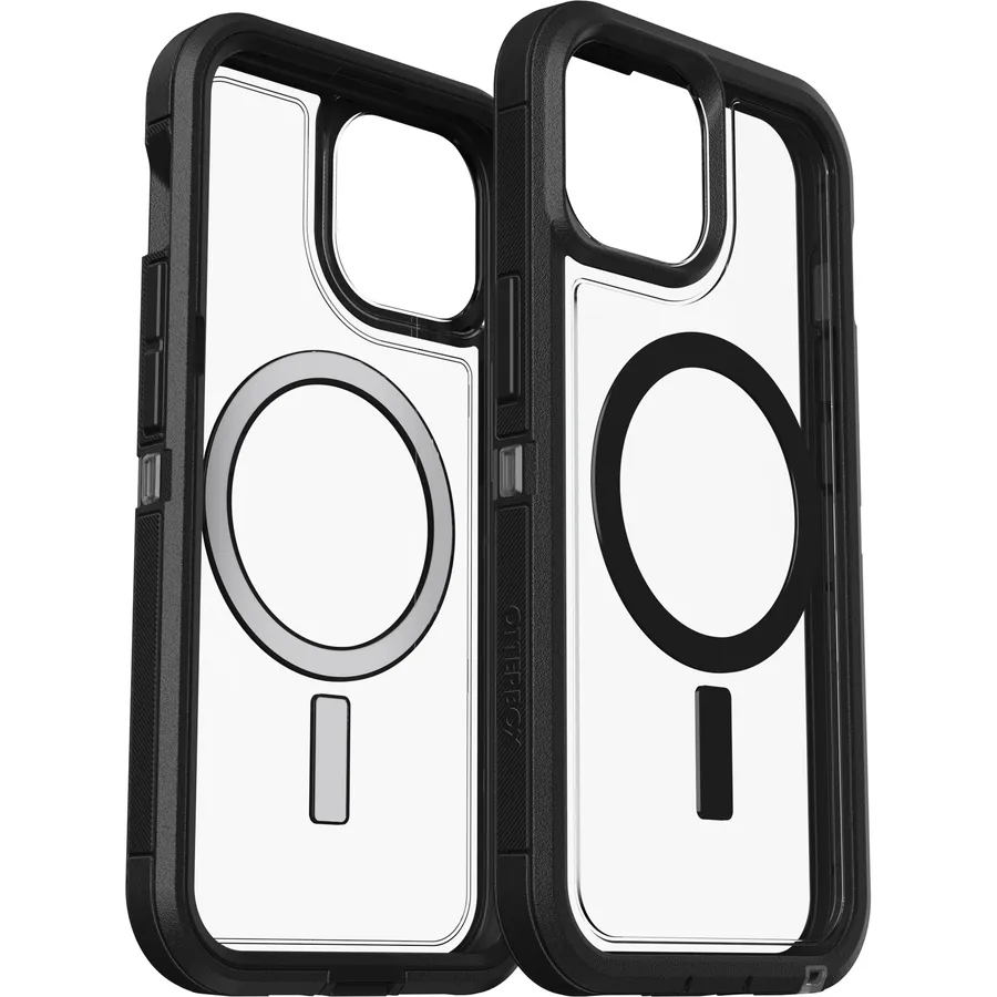OB DEF APPLE IPHONE 16E/15/14//13 DARK SIDE-CLEAR/BLACK-PROP