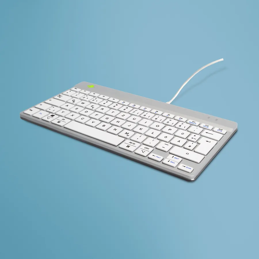 R-GO COMPACT BREAK ERGONOMIC/KEYBOARD QWERTZ (DE) WIRED WHITE