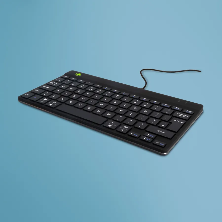 COMPACT BREAK KEYBOARD QWERTY/UK BLACK WIRED