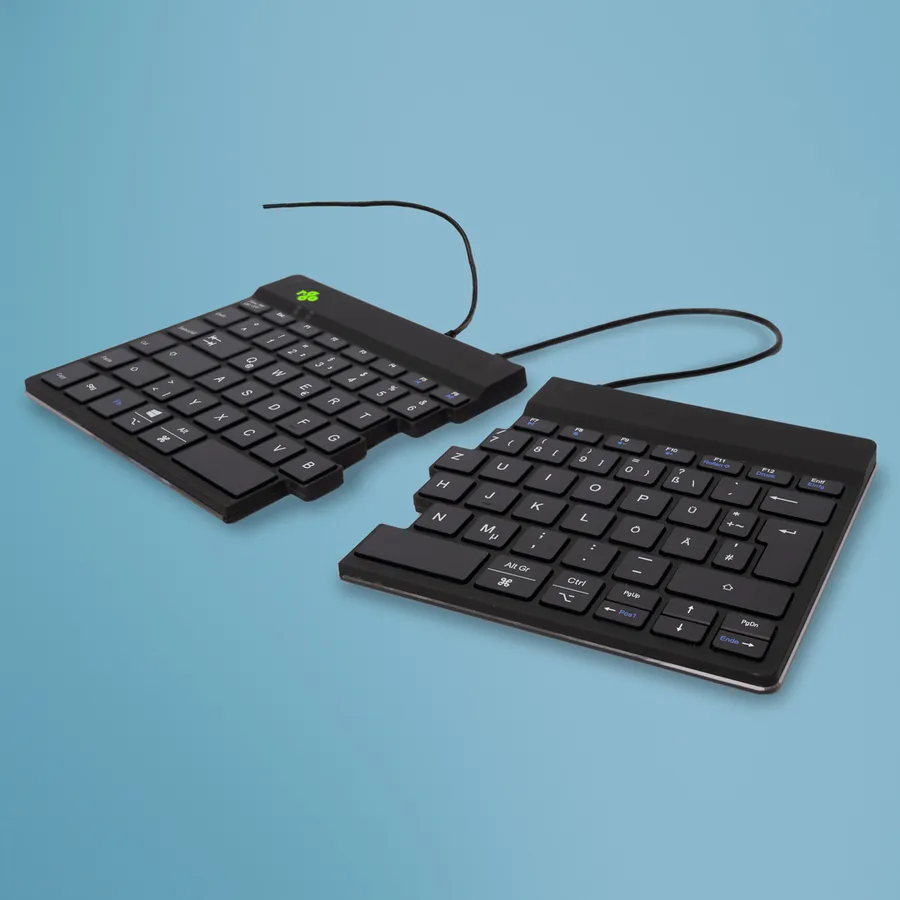 BREAK ERGONOM KEYBOARD QWERTZ/DE BLACK WIRED