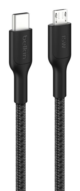 BELKIN BOOSTCHARGE PRO GEFLOCHT/USB-C AUF MICRO-USB-KABEL 1 M SC