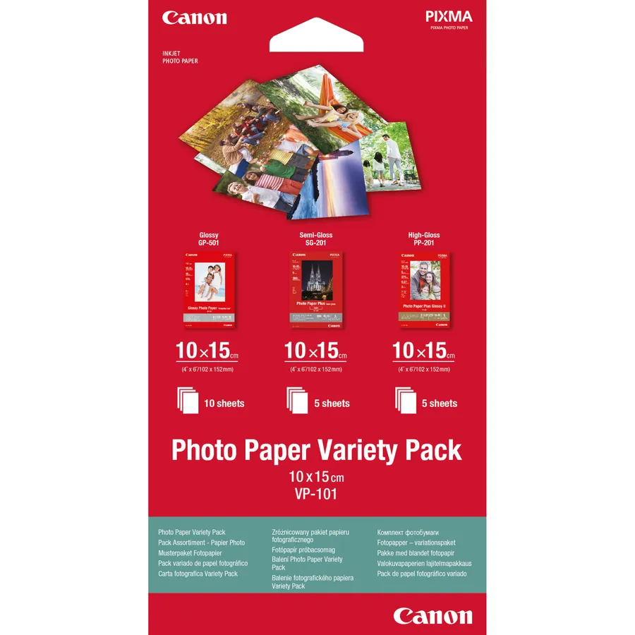 VP-101 10X15/PHOTO PAPER VARIETY PACK 10X15CM