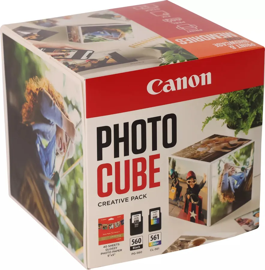 PG-560/CL-561 PHOTO CUBE/CREATIVE PACK WHITE ORANGE (5X5