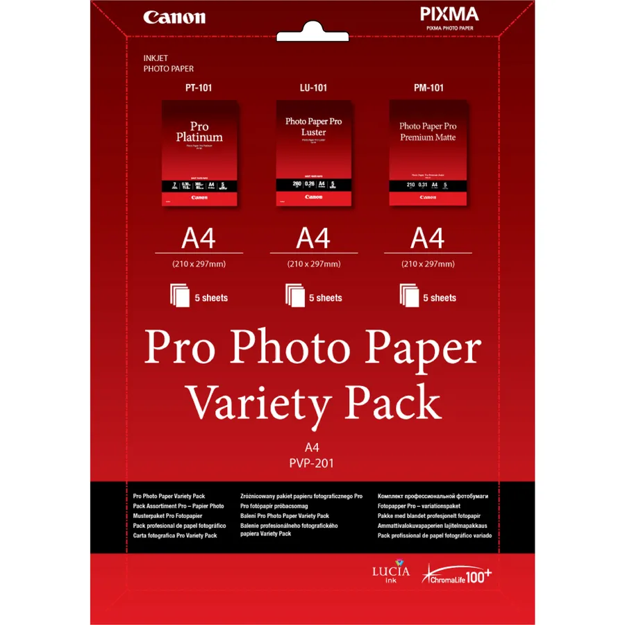 PHOTO PAPER VARIETY PACK/PVP-201 PRO A4 / NON-BLISTERED