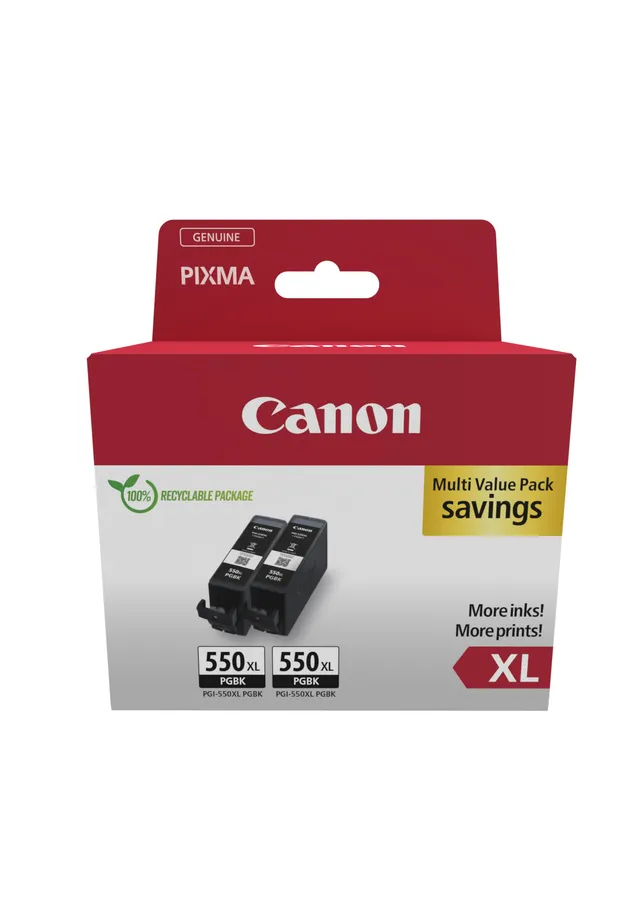 PGI-550XL BK TWIN SEC/